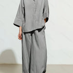 Sable Elegant Long-Sleeve Trouser Set – product detail view 1