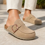 Dahlia Classic Suede Slip-On Mules – alternate product view