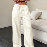 Pleated Wide Leg Trousers with High Waist – product detail view 6
