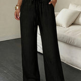 Relaxed Wide Leg Pants
