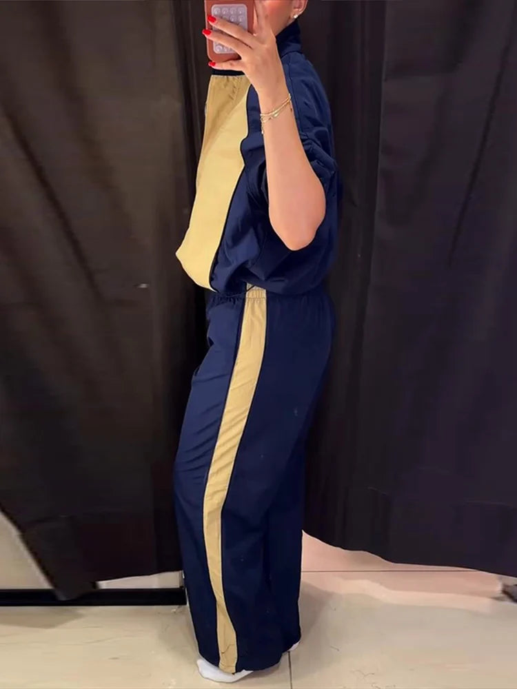 Camille Elegant Satin Collared Trouser Set – product detail view 4