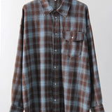 Maple Oversized Plaid Long-Sleeve Shirt
