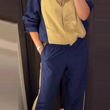 Camille Elegant Satin Collared Trouser Set – product detail view 2