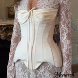 Satin Corset Mini Dress with Lace Panels