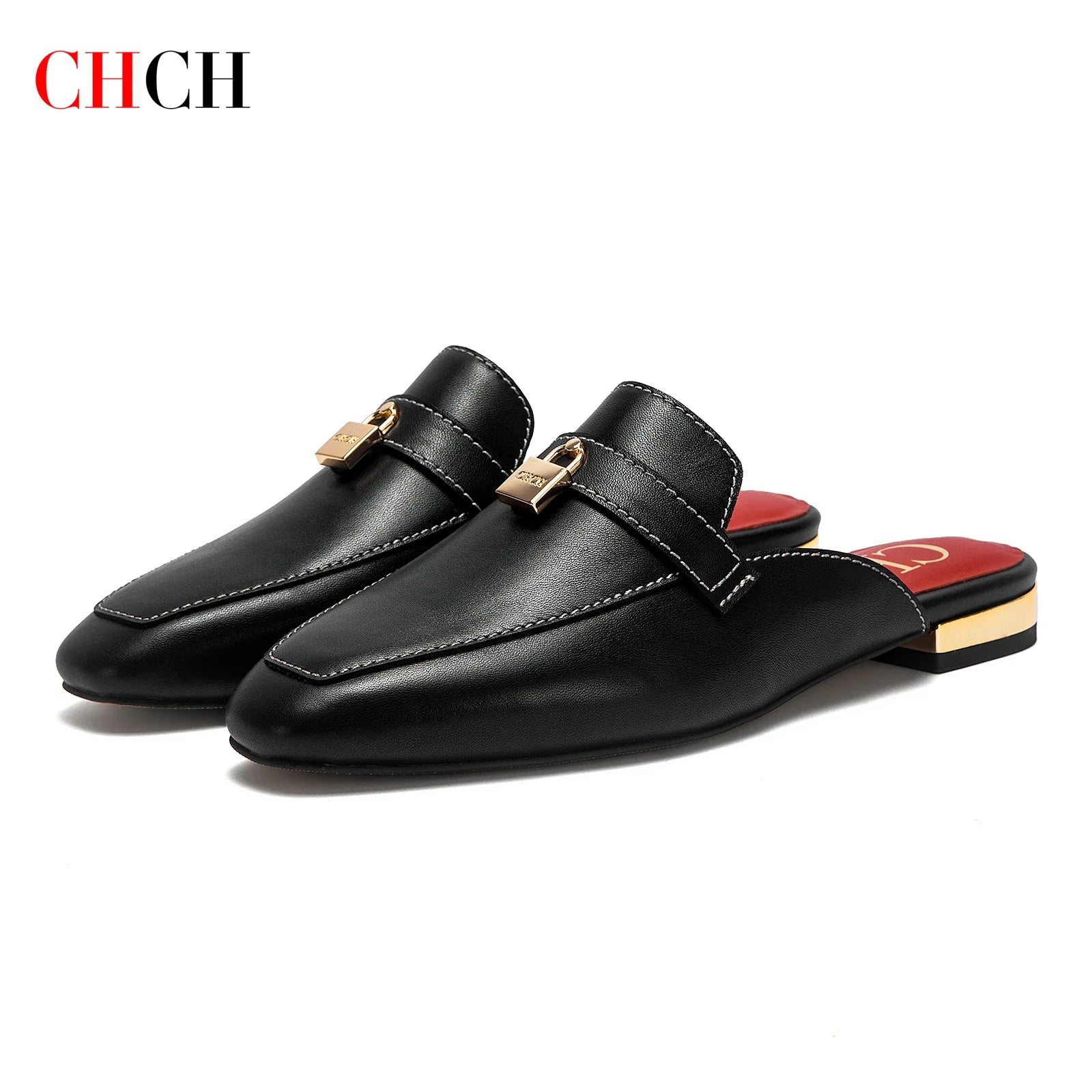 Calypso Classic Round-Toe Flat Mules – primary product view