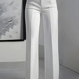 Tailored Straight-Cut Pants