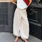 Cotton Bloomer Trousers with High Waist – product detail view 2