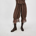 Floral Lace Lantern Trousers with Drawstring Waist – product detail view 7