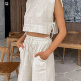 Solène Relaxed Linen Pant Set