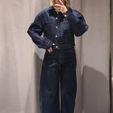 Nell Contemporary High-Waist Denim Trouser Set – alternate product view