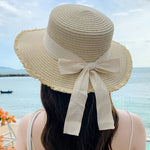 Lola Versatile Bow-Detail Straw Sun Hat – product detail view 9