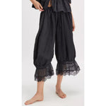 Floral Lace Lantern Trousers with Drawstring Waist – product detail view 3