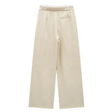 Dune High-Waist Wide-Leg Flared Pants