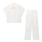 Tess Contemporary Wide-Leg Two-Piece Trouser Set – product detail view 4