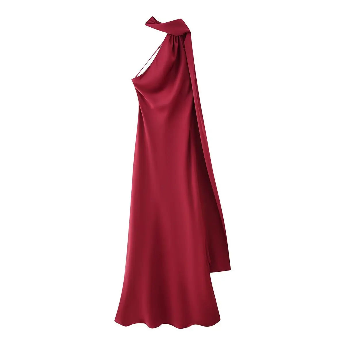 Nora Elegant Open-Back Satin Maxi Dress – product detail view 9