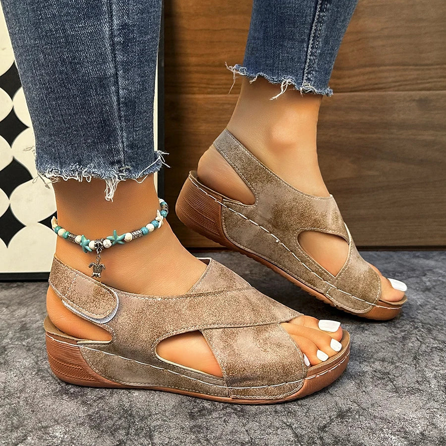 Gaia Comfortable Wedge Everyday Sandals – product detail view 8