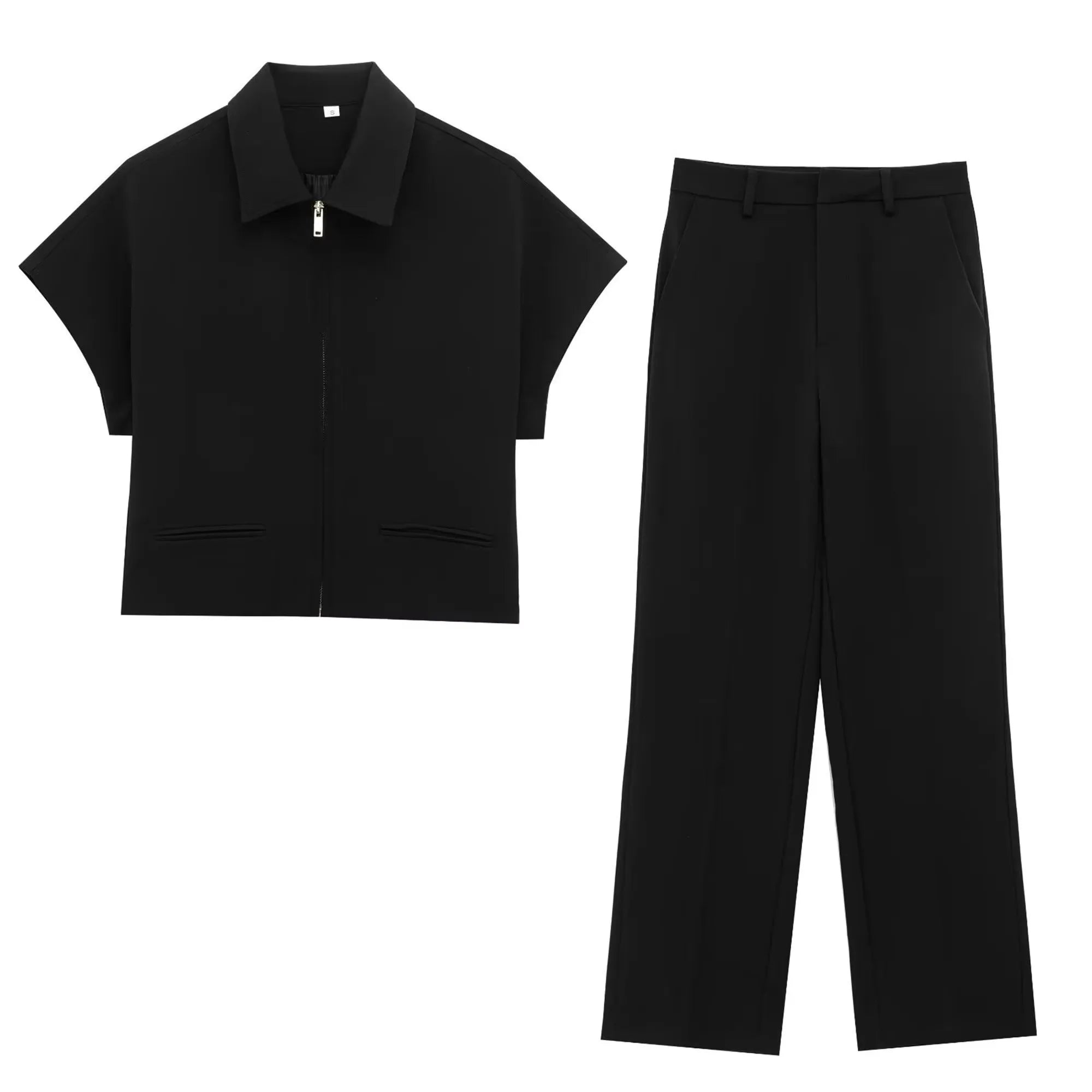 Tess Contemporary Wide-Leg Two-Piece Trouser Set – product detail view 8