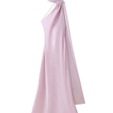 Nora Elegant Open-Back Satin Maxi Dress – product detail view 15