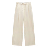 Dune High-Waist Wide-Leg Flared Pants