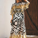 Josie Lightweight Leopard-Print Chiffon Beach Kimono – product detail view 1