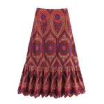 Iris Contemporary Pleated Ruffle Skirt Set – product detail view 2