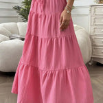 Panelled Maxi Skirt with Adjustable Straps – product detail view 4
