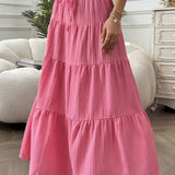 Panelled Maxi Skirt with Adjustable Straps – product detail view 4