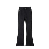 Grey Flare Denim Jeans