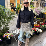 Onyx Relaxed High-Neck Zip Jacket