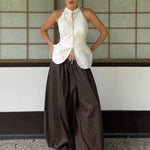 Cotton Lantern Trousers with Wide Leg – product detail view 13
