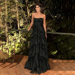Thalia Elegant Ruffle Ruched Maxi Dress – product detail view 11