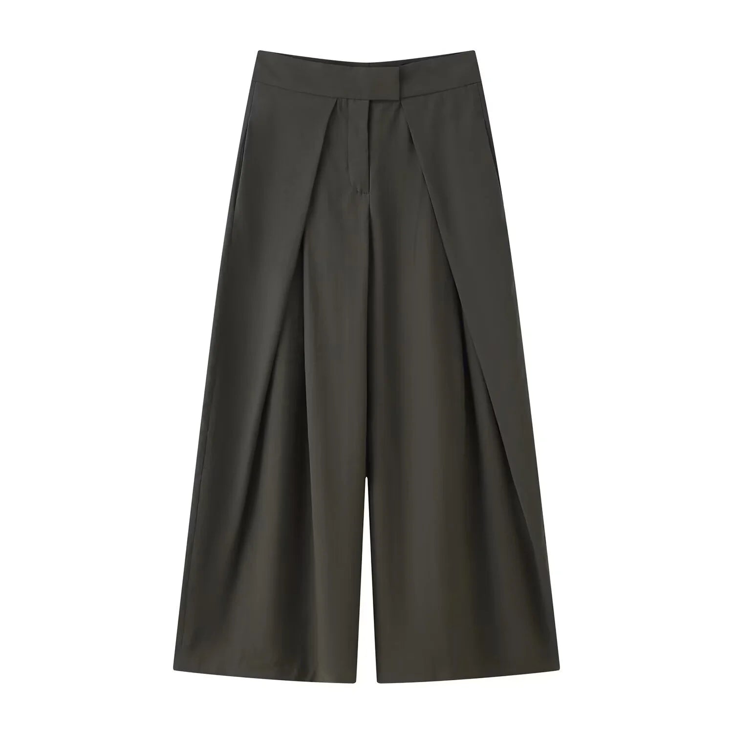 Striped Pleated Trousers with High Waist – product detail view 9