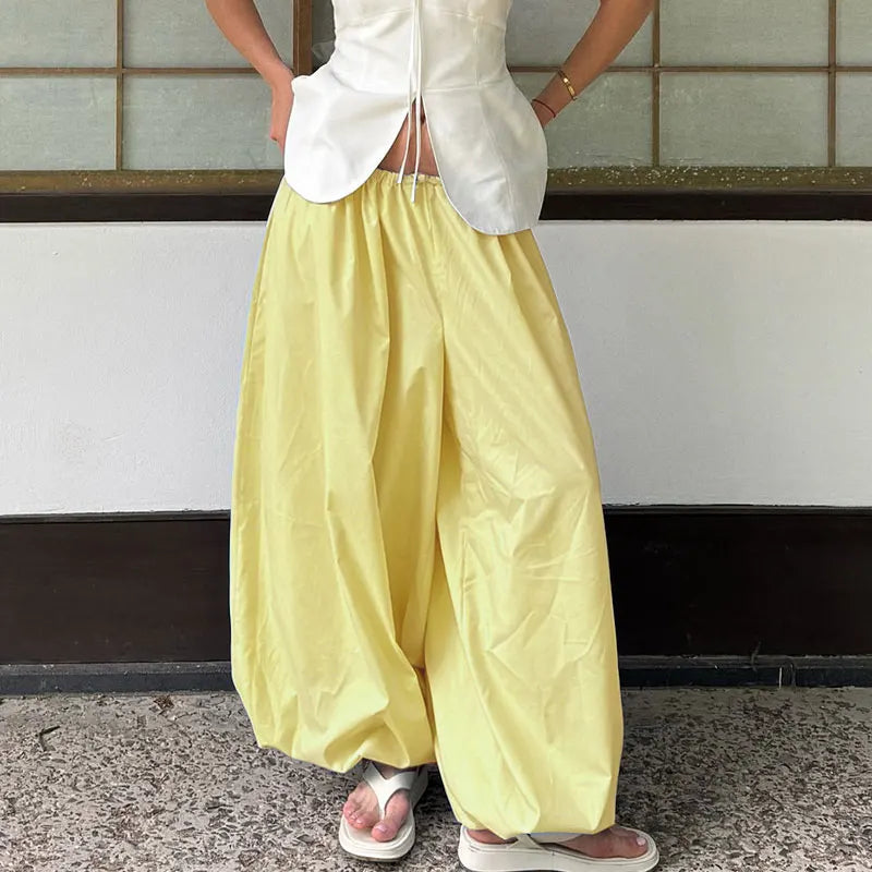 Cotton Bloomer Trousers with High Waist – product detail view 11