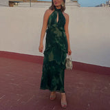 Riva Contemporary Floral Ruffle Maxi Dress – product detail view 1