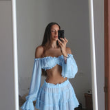 Isla Ruffled Beach Cover-Up Separates