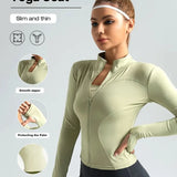 Aura Quick-Dry Long-Sleeve Fitness Jacket