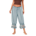 Floral Lace Lantern Trousers with Drawstring Waist – product detail view 9
