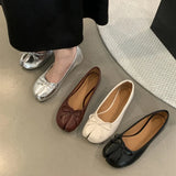Polka Dot Ballet Flats with Bow