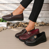 Xanthe Comfortable Slip-On Flat Loafers – product detail view 3
