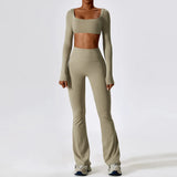 Seamless Two Piece Activewear Set with Long Sleeve Top – product detail view 1