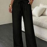 Relaxed Wide Leg Pants