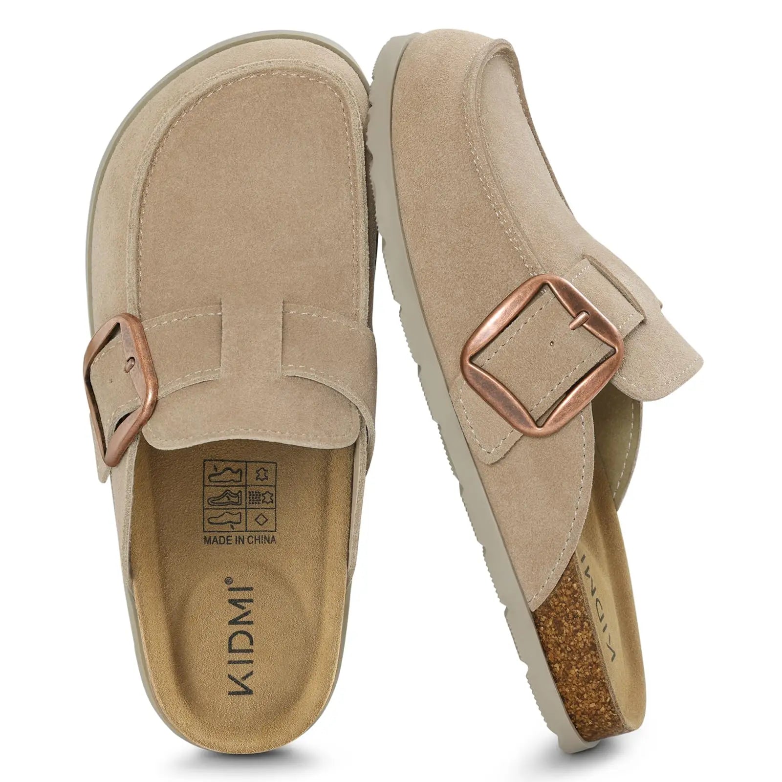 Dahlia Classic Suede Slip-On Mules – product detail view 1