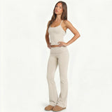 Poppy Contemporary Foldable Two-Piece Trouser Set – product detail view 7