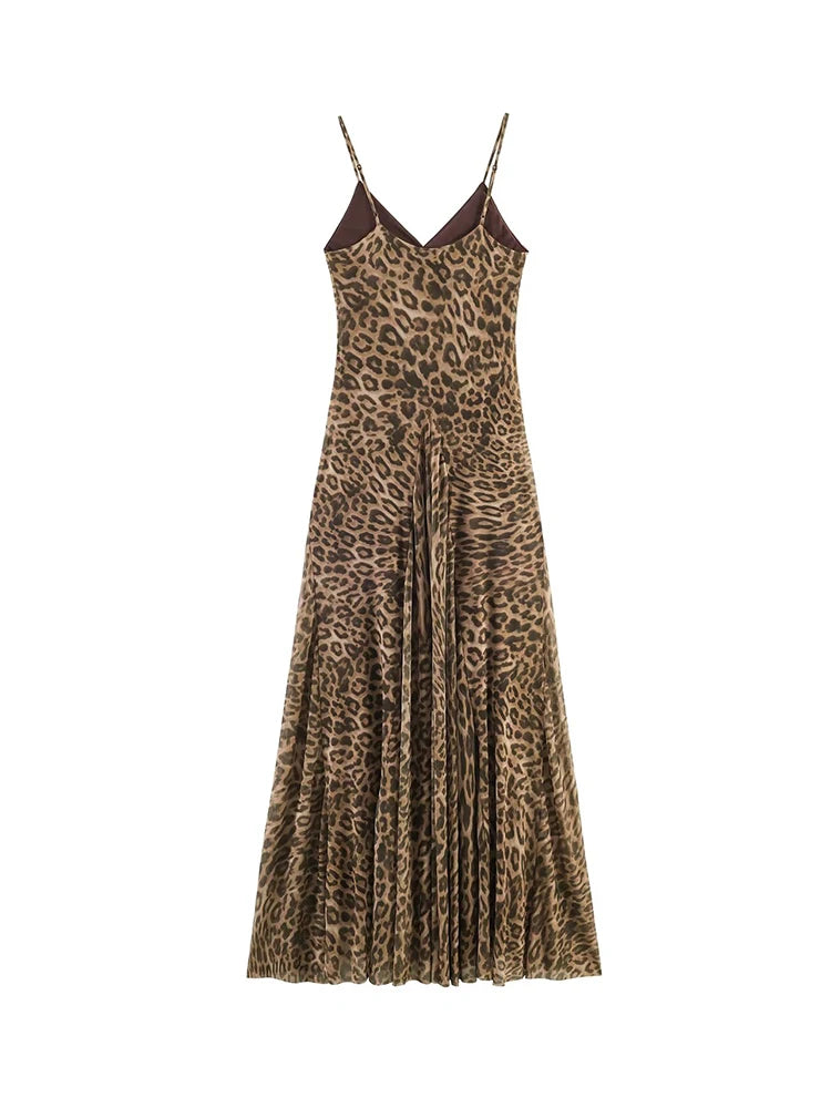 Dune Elegant Leopard-Print Open-Back Maxi Dress – product detail view 2