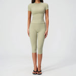 Two Piece Activewear Set with Capri Leggings – product detail view 4
