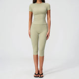 Two Piece Activewear Set with Capri Leggings – product detail view 4