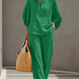 Georgia Relaxed Coordinated Two-Piece Set – alternate product view