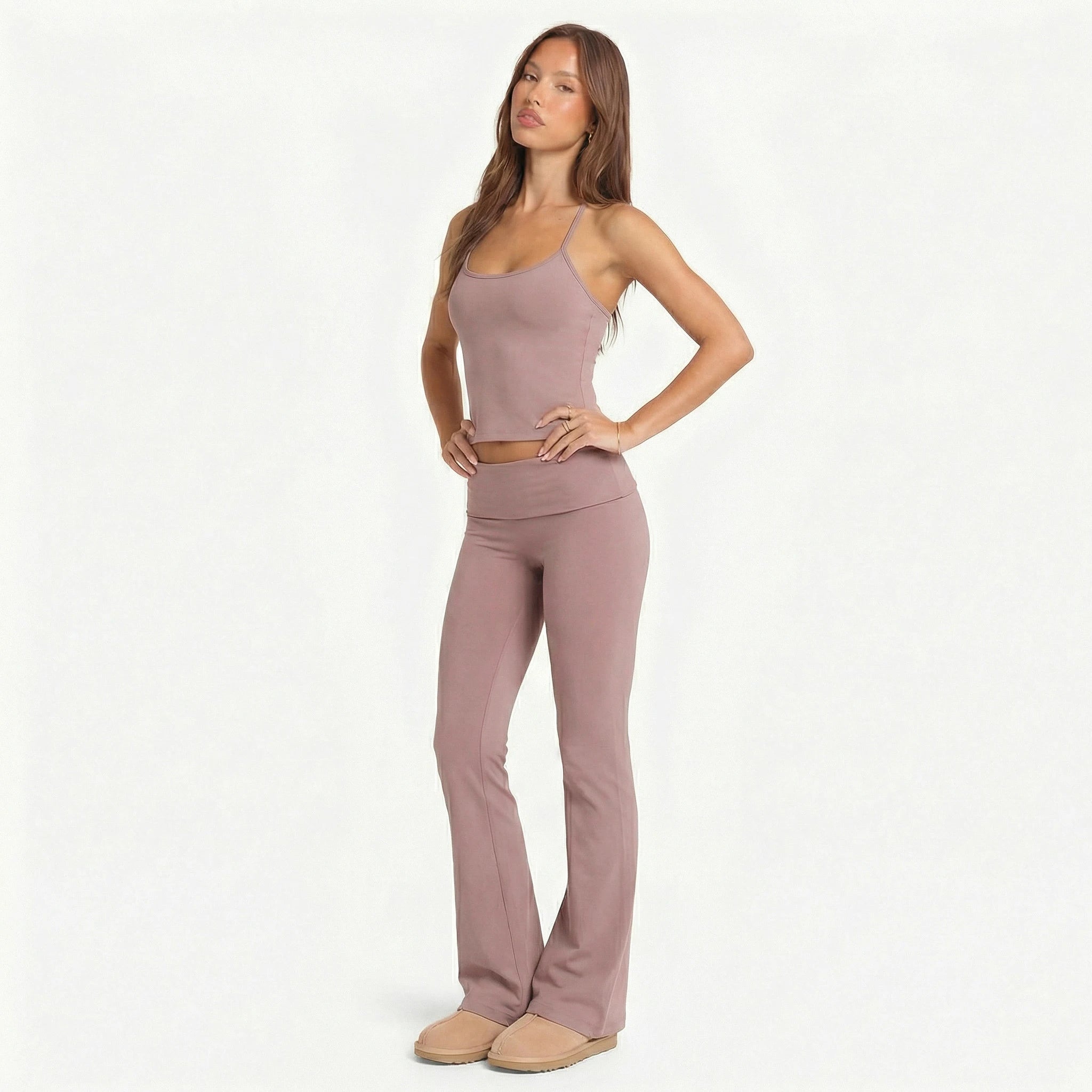 Poppy Contemporary Foldable Two-Piece Trouser Set – product detail view 8