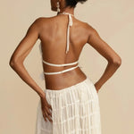 Halter Neck Top and Foldable Maxi Skirt Set – product detail view 5