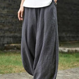 Cotton Wide Leg Pants